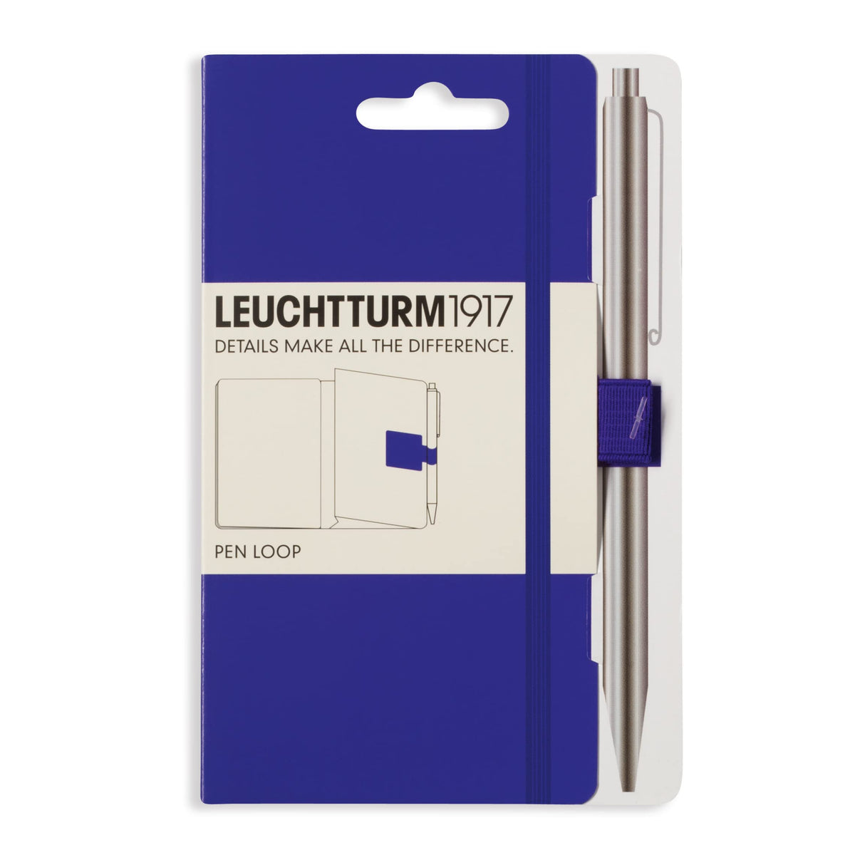 LEUCHTTURM1917 Self Adhesive Pen Loop Elastic Pen Holder (Purple)