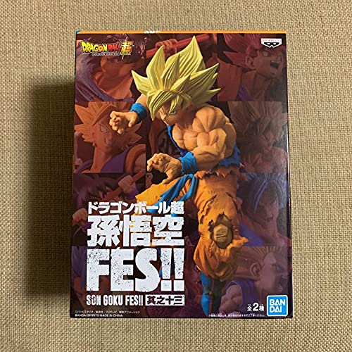 BANPRESTO DB Super Son Goku FES !! SONO13 Super Saiyan Son Goku PVC Figure 20cm