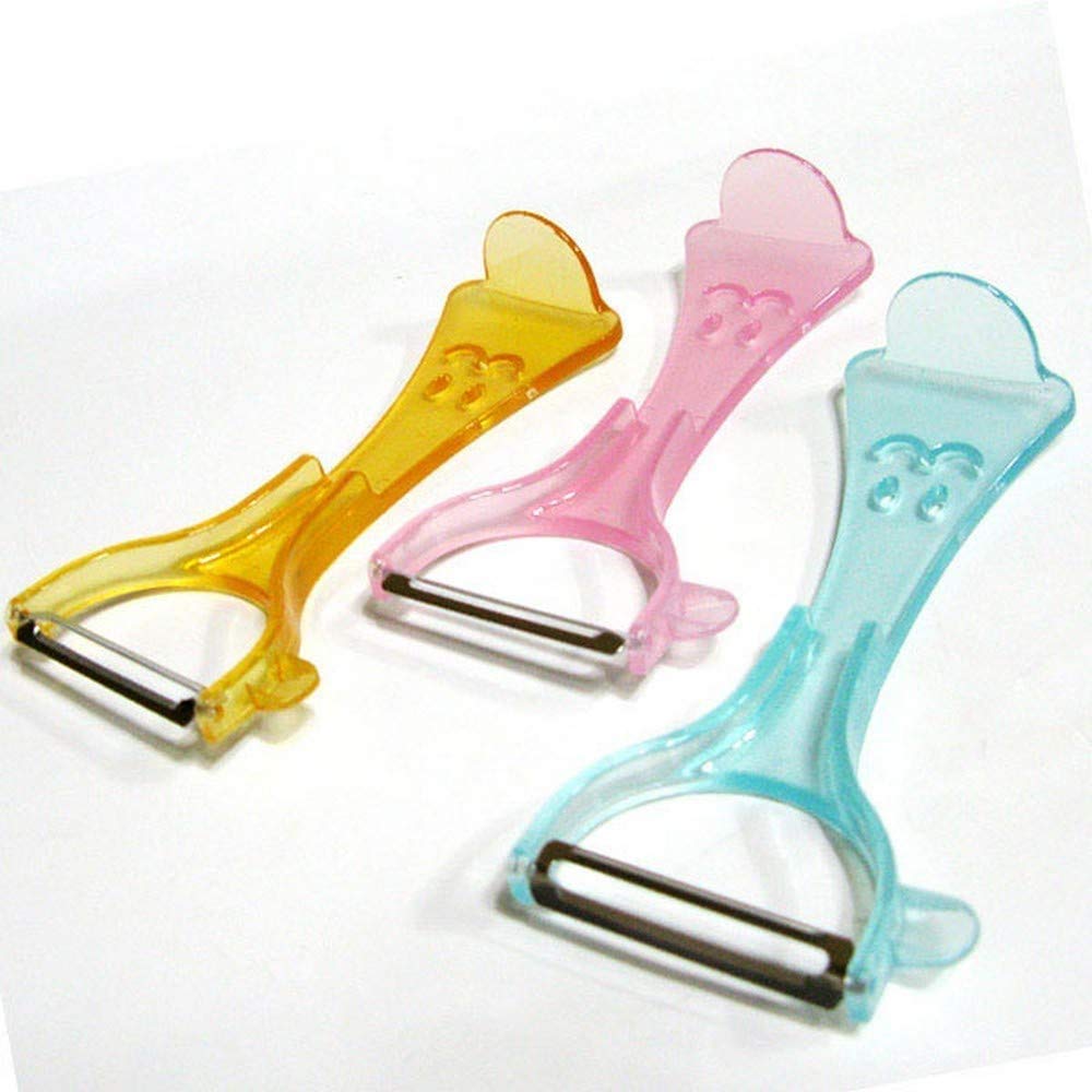 JapanBargain 1539, Fruit Peelers Japanese Potato Carrot Zucchini Vegetable Peeler Made in Japan, Assorted Color, 12 Pack