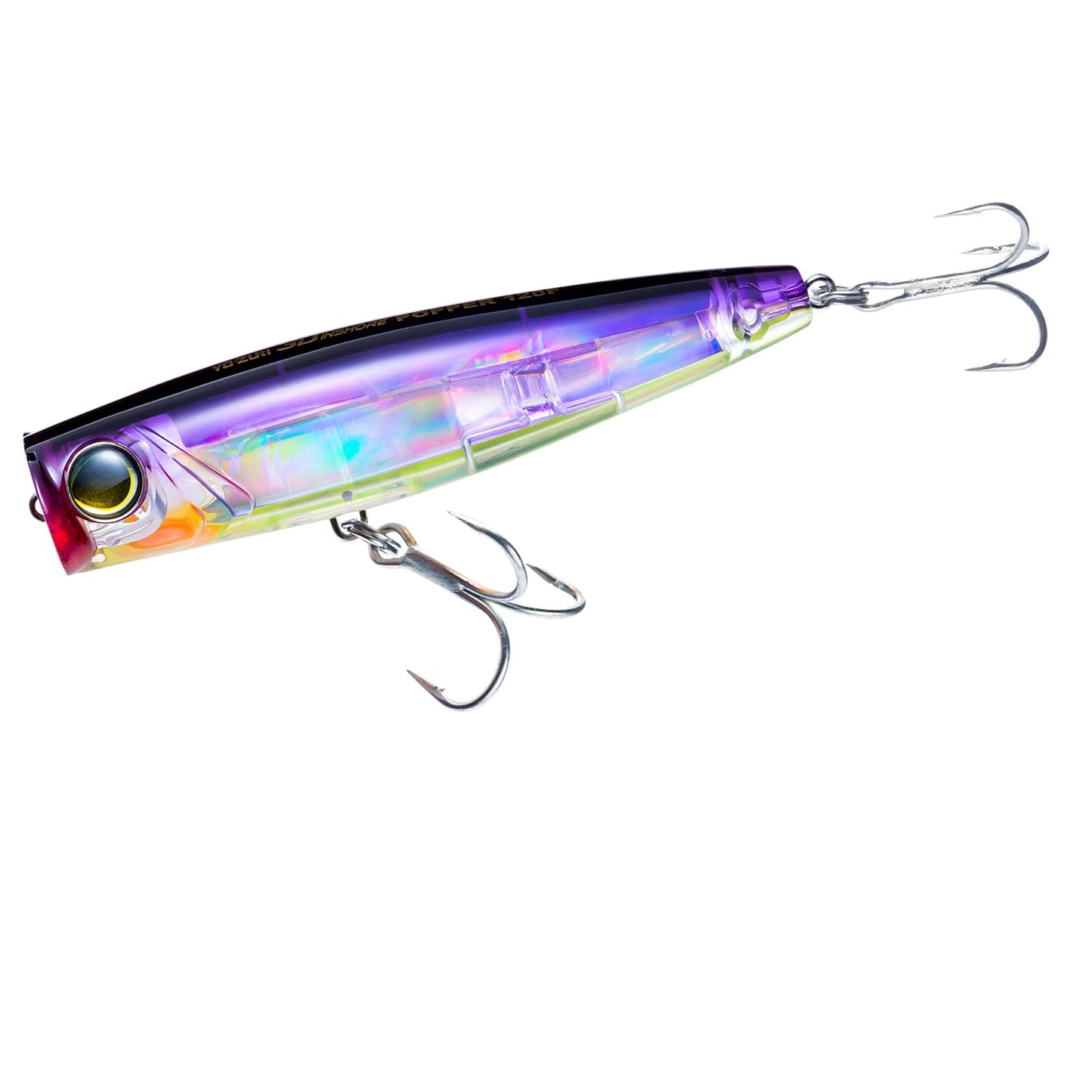 YO-Zuri Salt Lure 3D Inshore Popper Floating 120mm Color: Violet