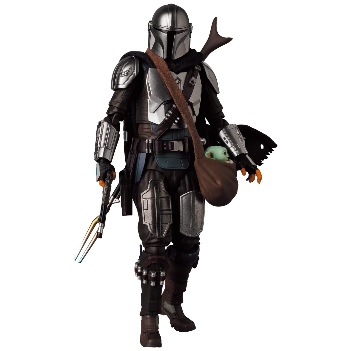 メディコム・トイ(MEDICOM TOY) MAFEX No.200 The Mandalorian Ver. 2.0, Total Height: Approx. 6.3 inches (160 mm), Non-scale, Painted Action Figure
