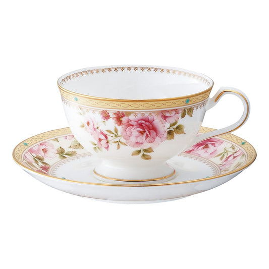 Noritake T97221/4861 Cup & Saucer (Coffee/Tea Combined) 190cc Heartford Bone China