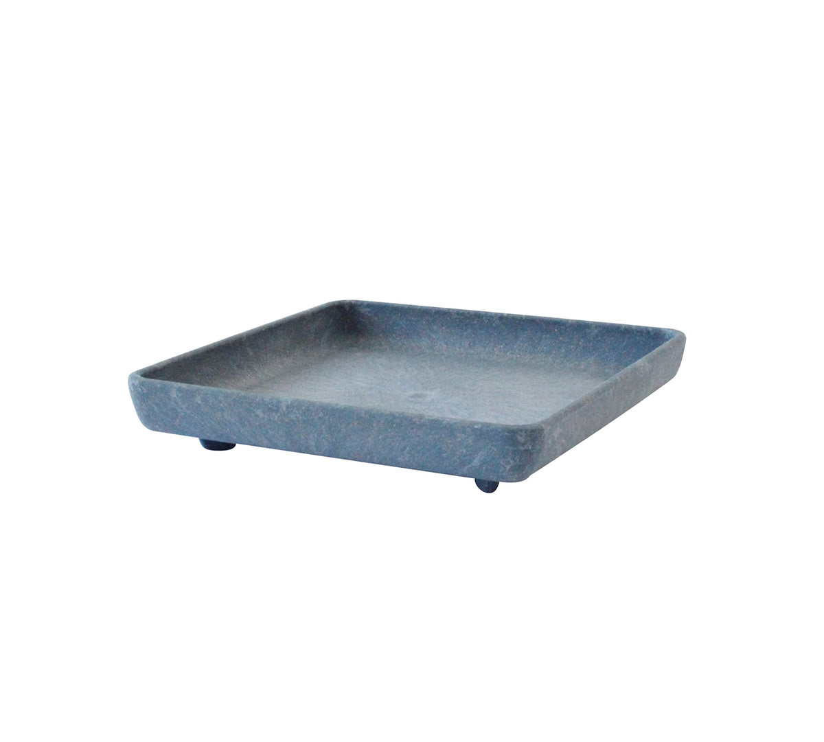 Hachiman Kasei 241553 Eco Plate/Saucer, Square Shape, 190 Navy, Arble Hachiman Gardens: arble, Made in Japan
