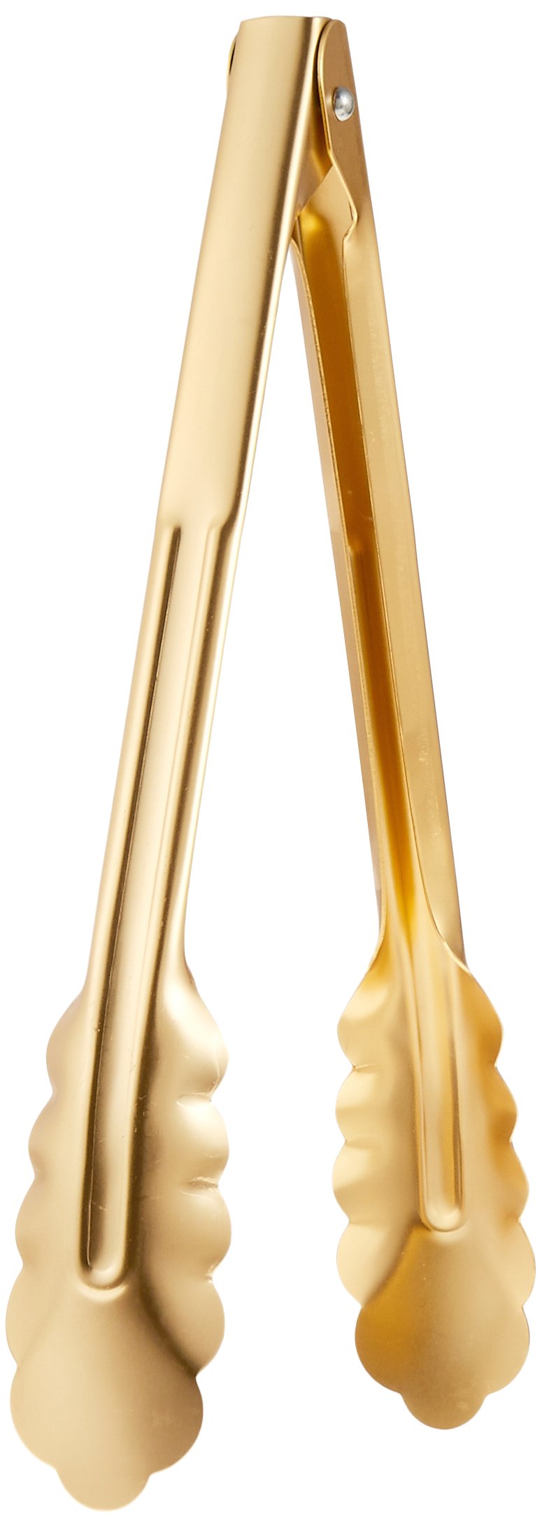 Endo Shoji BTV21 Gold Tongs for Commercial Use, Material: Aluminum, Color Anodized Treatment, Made in Japan