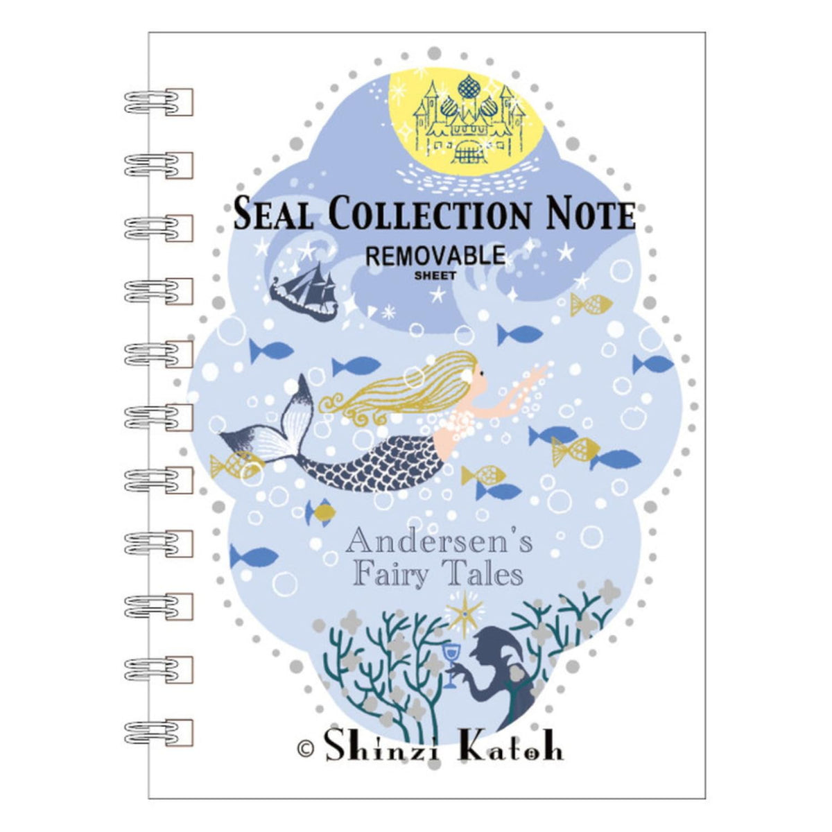Sealdo ks-sb-10032 Shinzi Katoh Mermaid Princess A6 40 Pages, Made in Japan