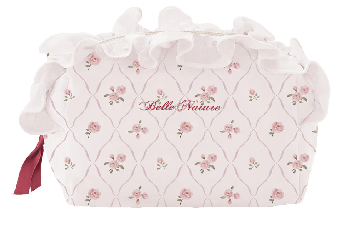 Coolier Pouch Box Ruffle Pouch Bellnatural Pink 09497