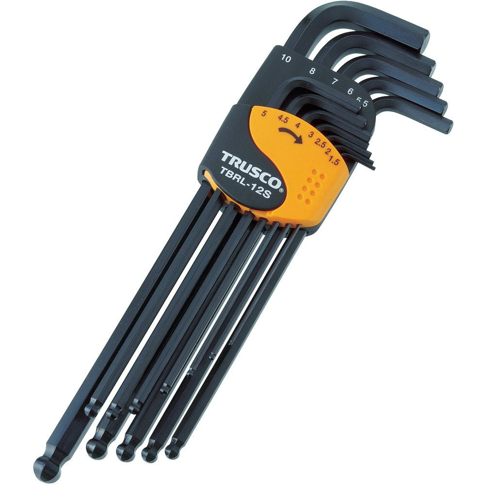 TRUSCO Ball-point Hexagonal Wrench(Long-type) TBRL-12S