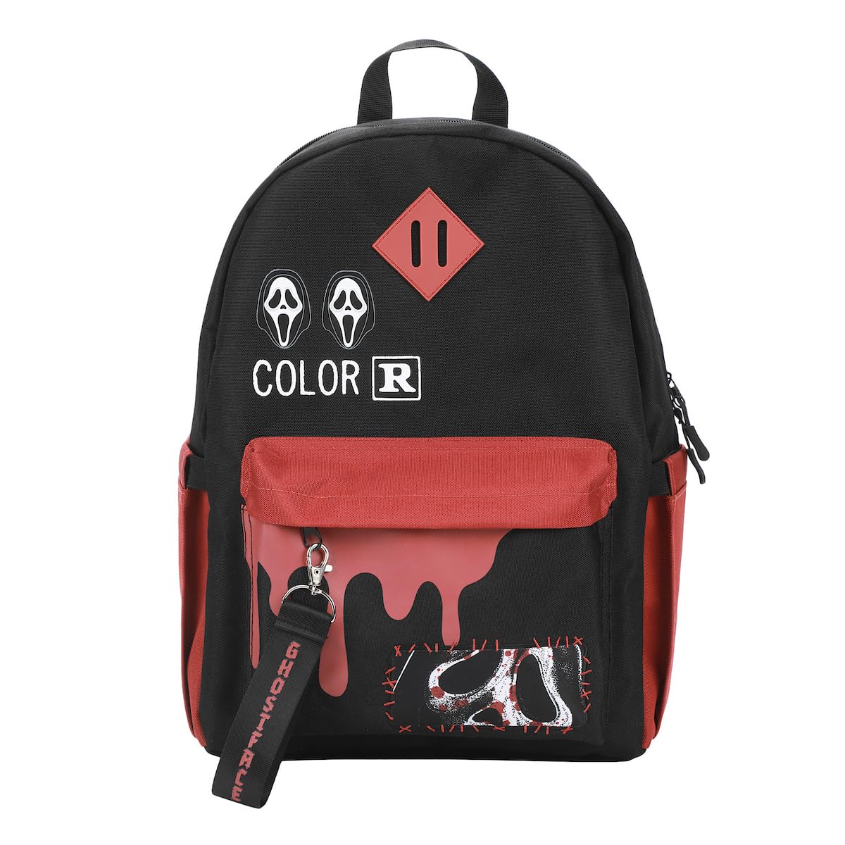 Bioworld Ghostface Masks & Blood Drip Adult 16.5" Black Backpack
