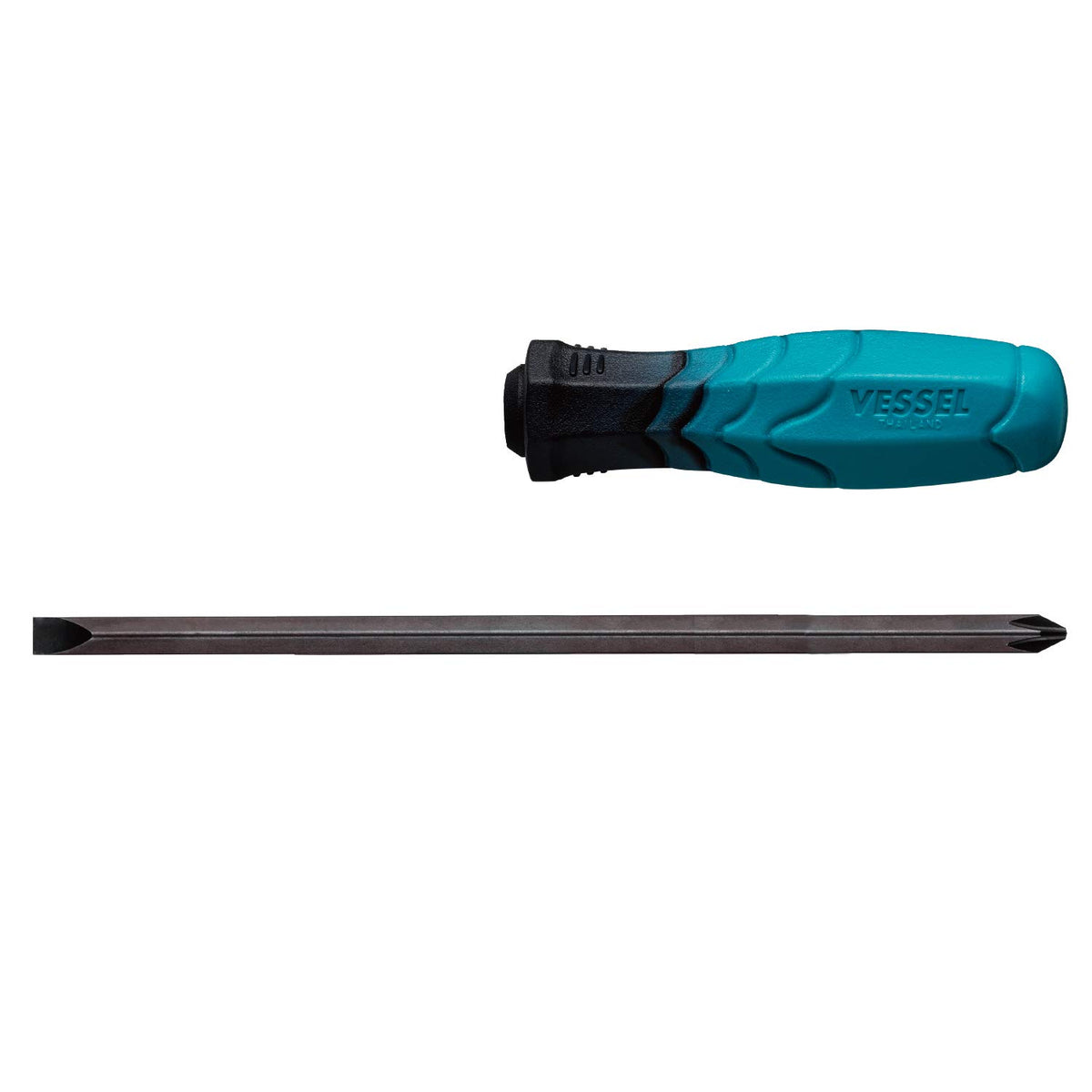 Vessel 400W-276 Dual Tone Replacement Screwdriver (Replacement Axle, Double Head + 2/-7 x 200 mm)