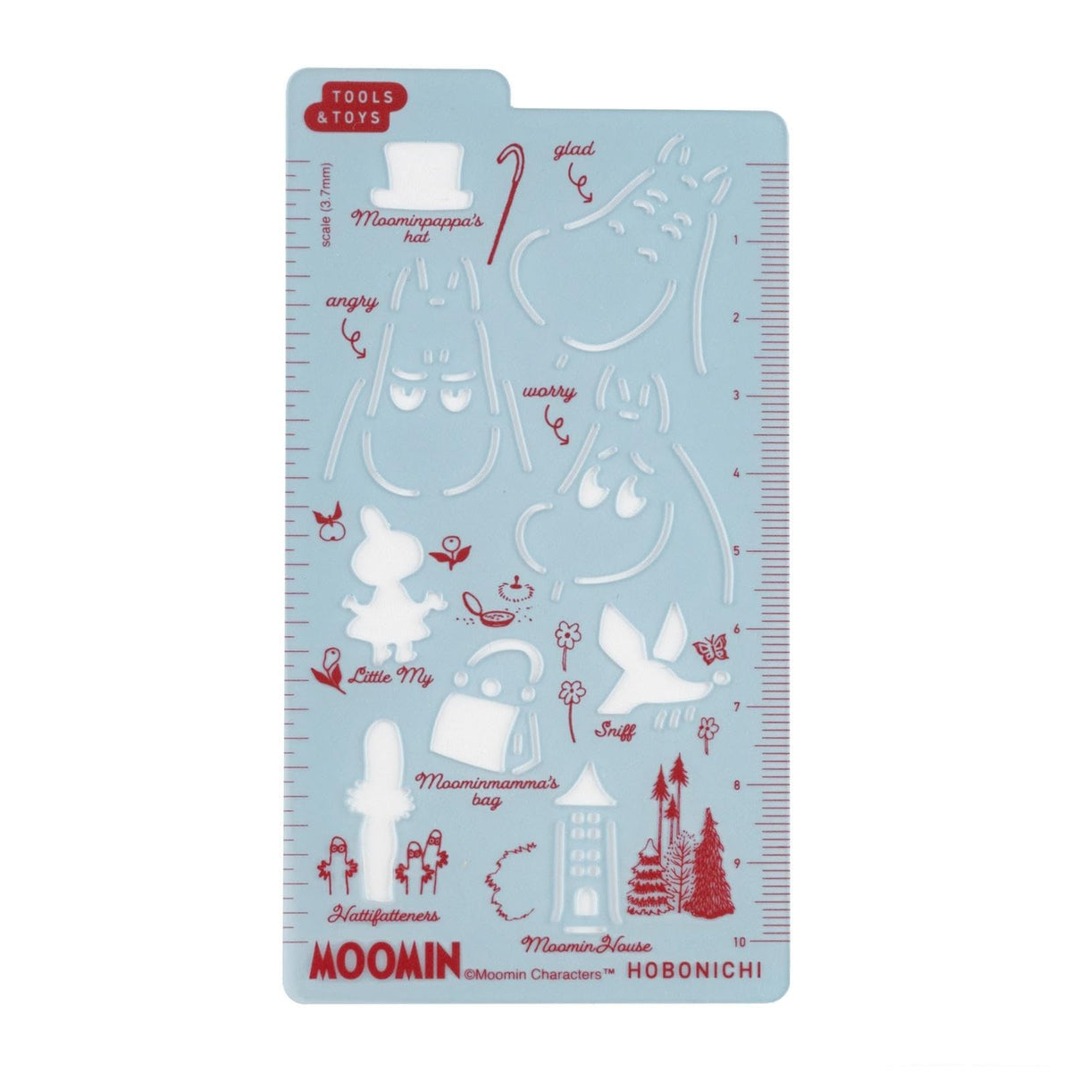 Hobonichi Techo Accessories – Moomin: Hobonichi Stencil - Moomin