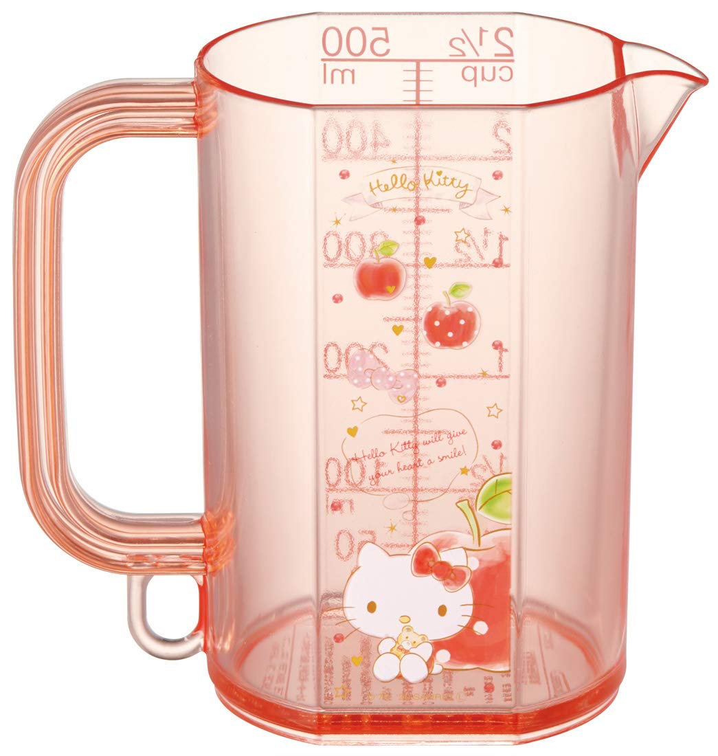 Skater MMC1 Hello Kitty Happiness Girl Sanrio Measuring Cup, 16.9 fl oz (500 ml)