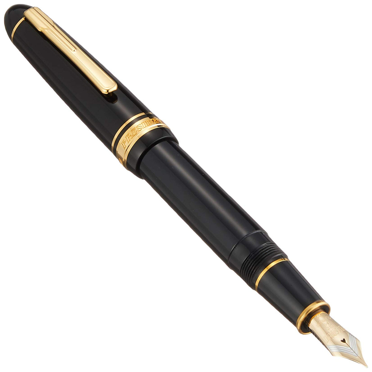 Platinum Fountain Pen President #1 Black and Gold- PTB20000P-Nib: M