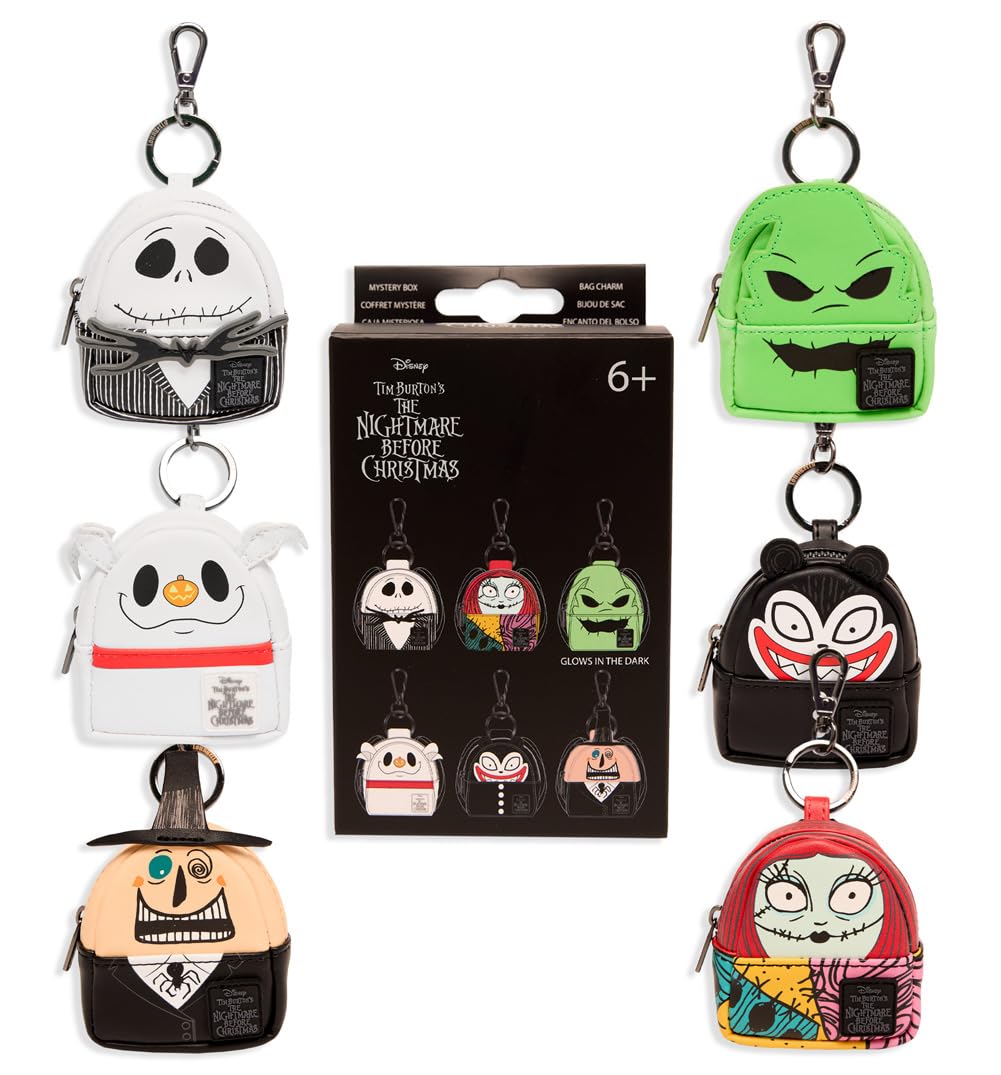 The Nightmare Before Christmas - Characters Cosplay Mystery Mini Backpack Keychain - ONE RANDOM KEYCHAIN