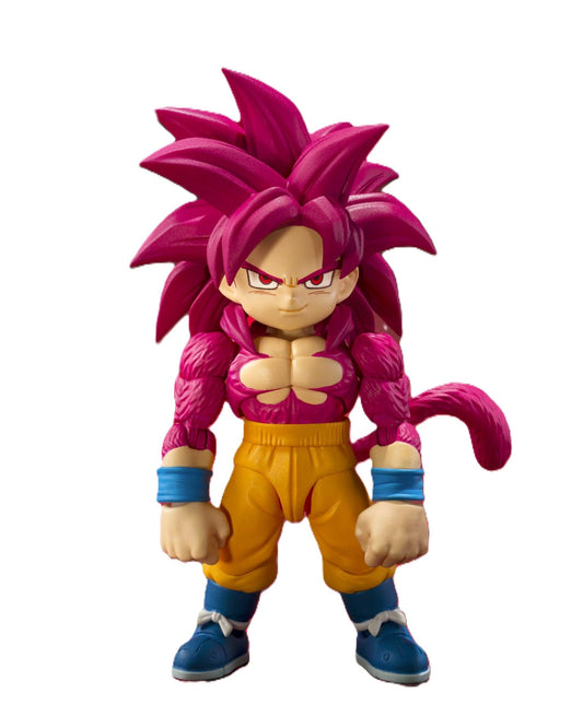 TAMASHII NATIONS Dragonball Super Daima 5 Inch Action Figure S.H. Figuarts Exclusive - Super Saiyan 4 Son Goku Mini