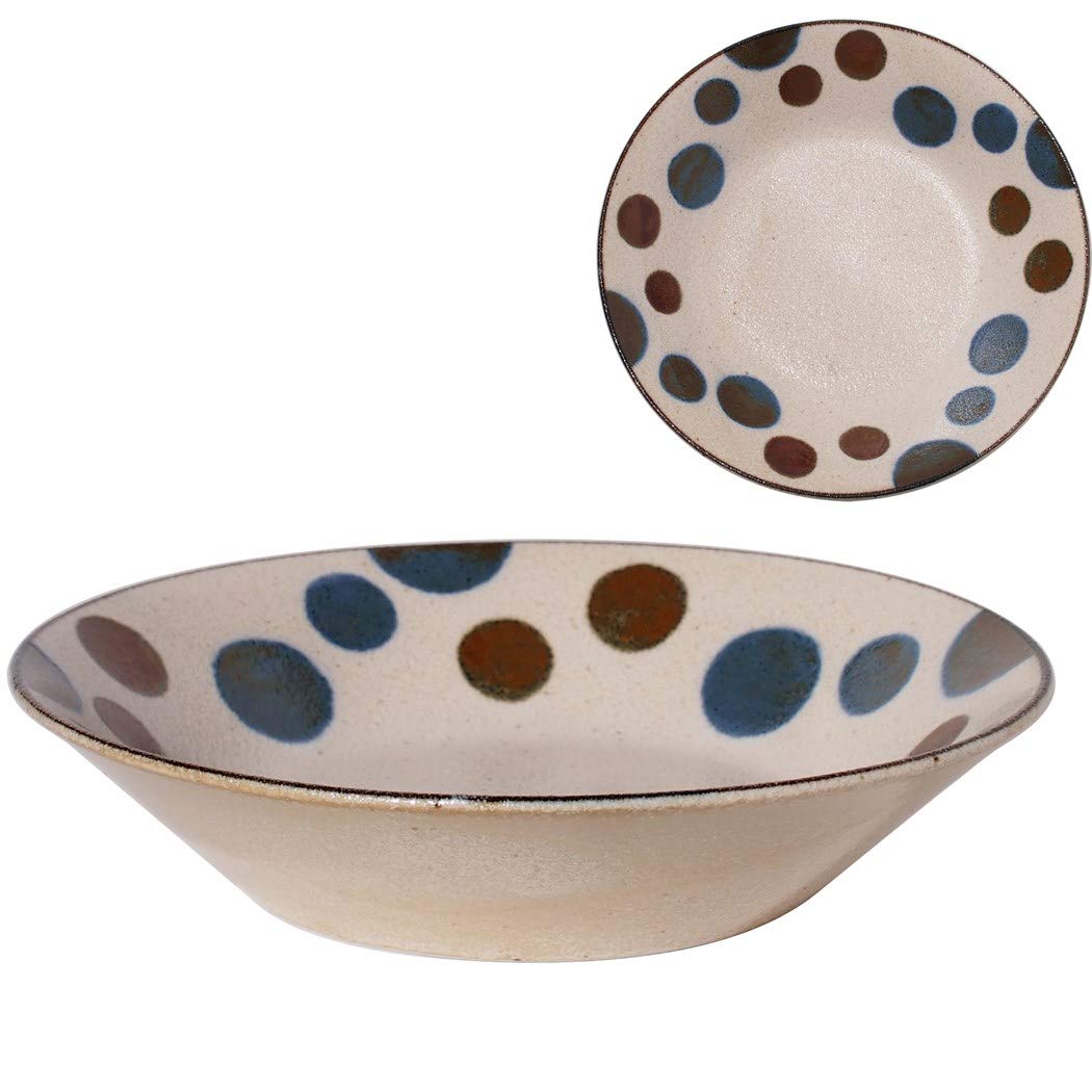 Minorutouki mino ware "PAIKAJI" anti-type 7 Sunfukasara Stars 8.46×1.77in 18.8oz Made in Japan