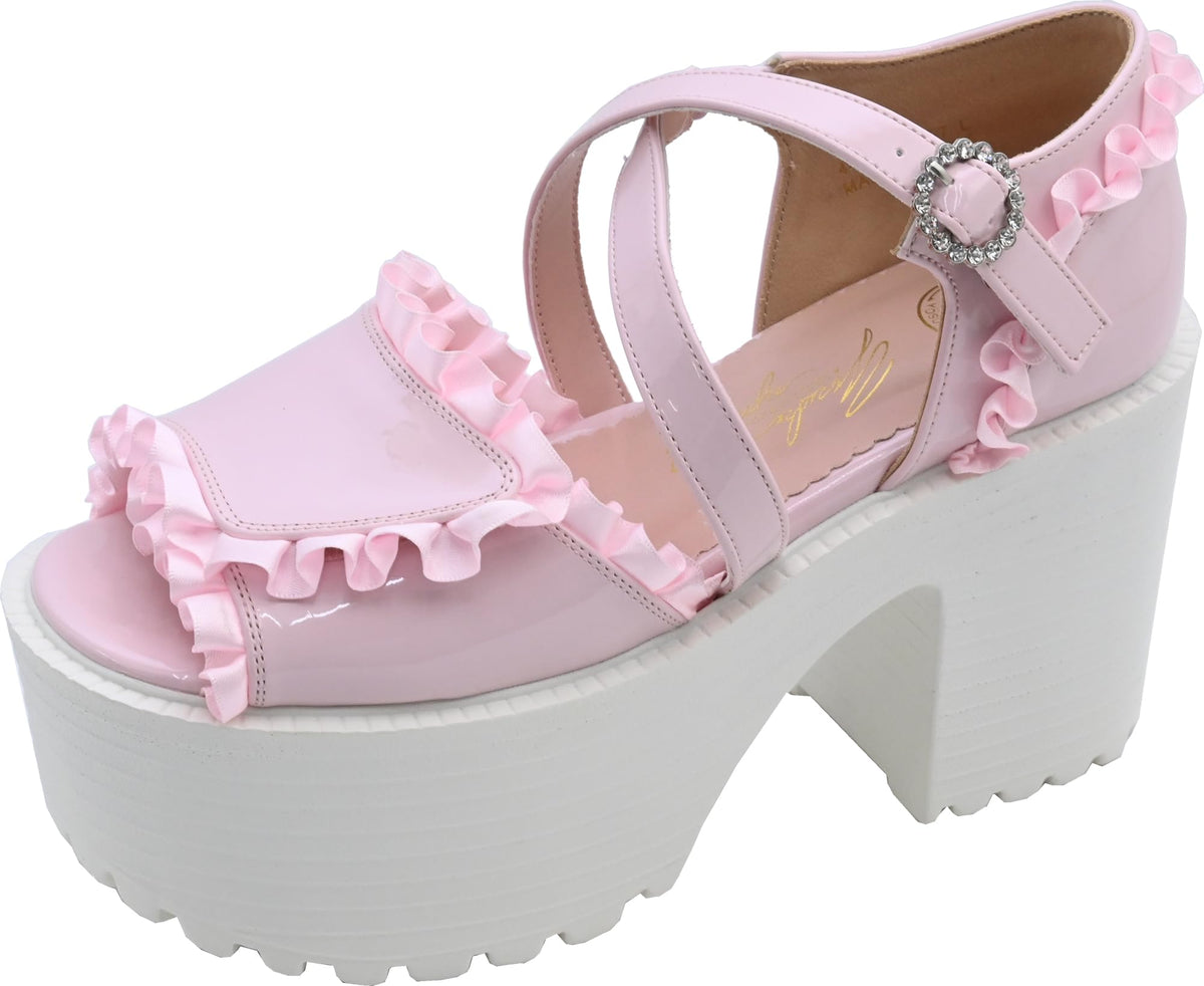 YOSUKE(ヨースケ) Yosuke 4450036 Women's Sandals, Pink, 23.0~23.5 cm
