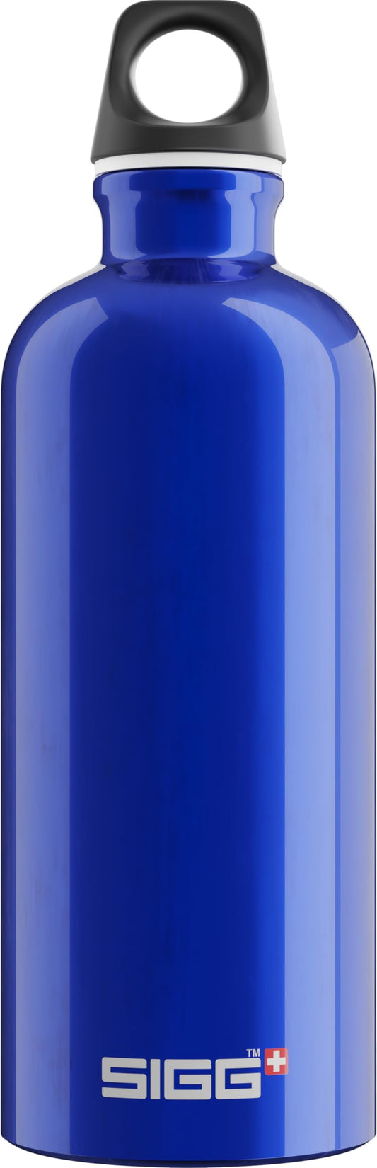 SIGG 50006 Outdoor Water Bottle, Lightweight, Swiss Aluminum Bottle, Traveler Classic, 1.2 fl oz (0.6 L), Dark Blue