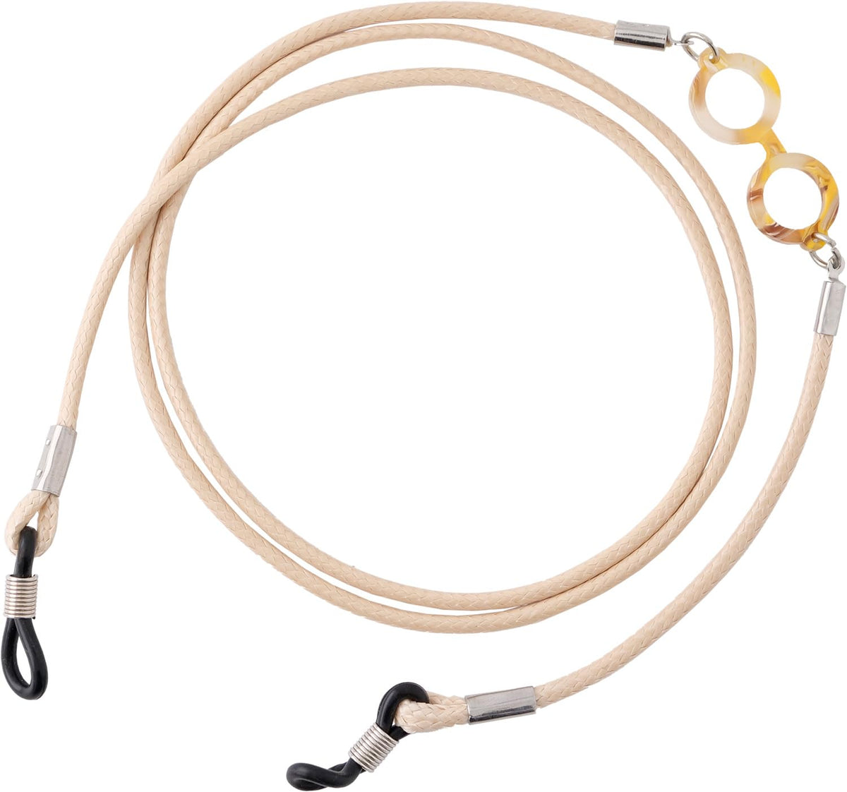 Slip-on Glass Cord Eyeglass Chain Eyeglass Strap Natural RBC-1601