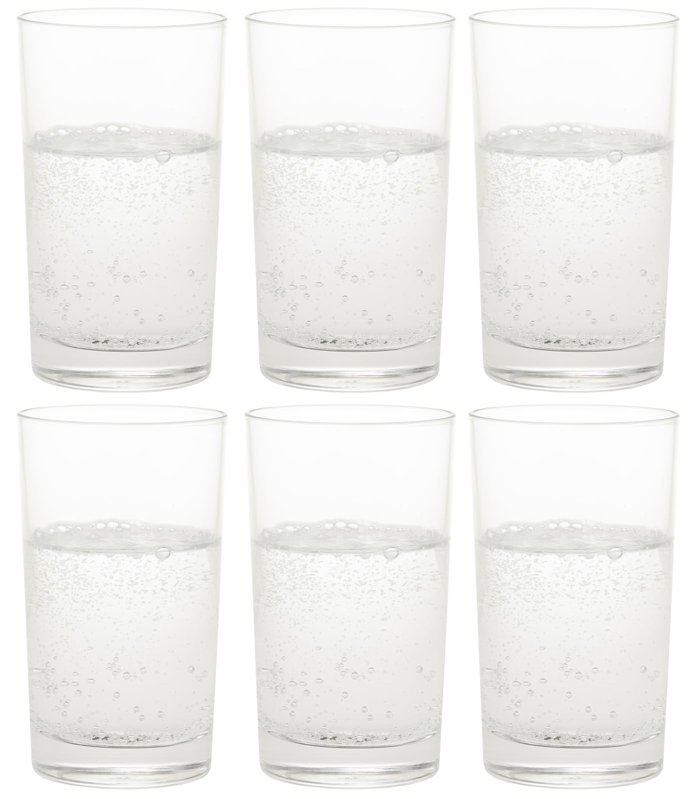 東洋佐々木ガラス Toyo Sasaki Glass Tumbler, Clear, 6.1 fl oz (190 ml), SanAce, Made in Japan, Dishwasher Safe, Pack of 6