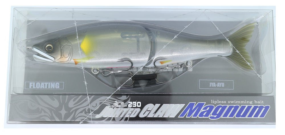 GAN Craft Joined Claw Magnum 230F 10 See-Through Evil Sweetfish Lure.
