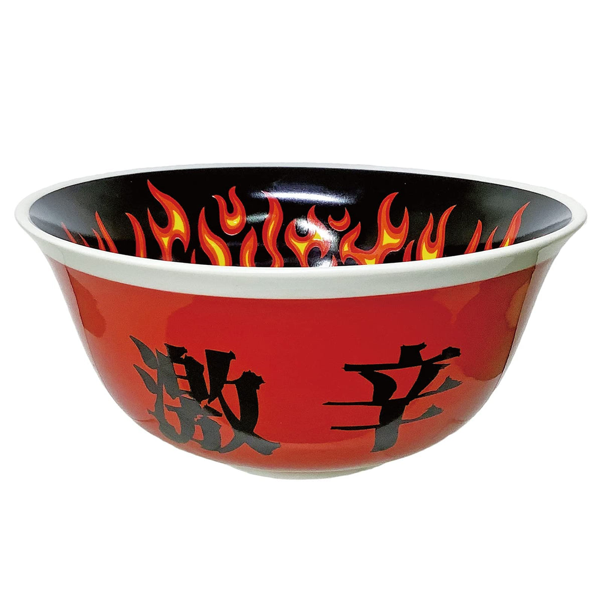 Funny SAN3649 Tableware Bowl, Super Spicy, Ramen Pot, Approx. 7.1 x 3.1 inches (18 x 8 cm), Red