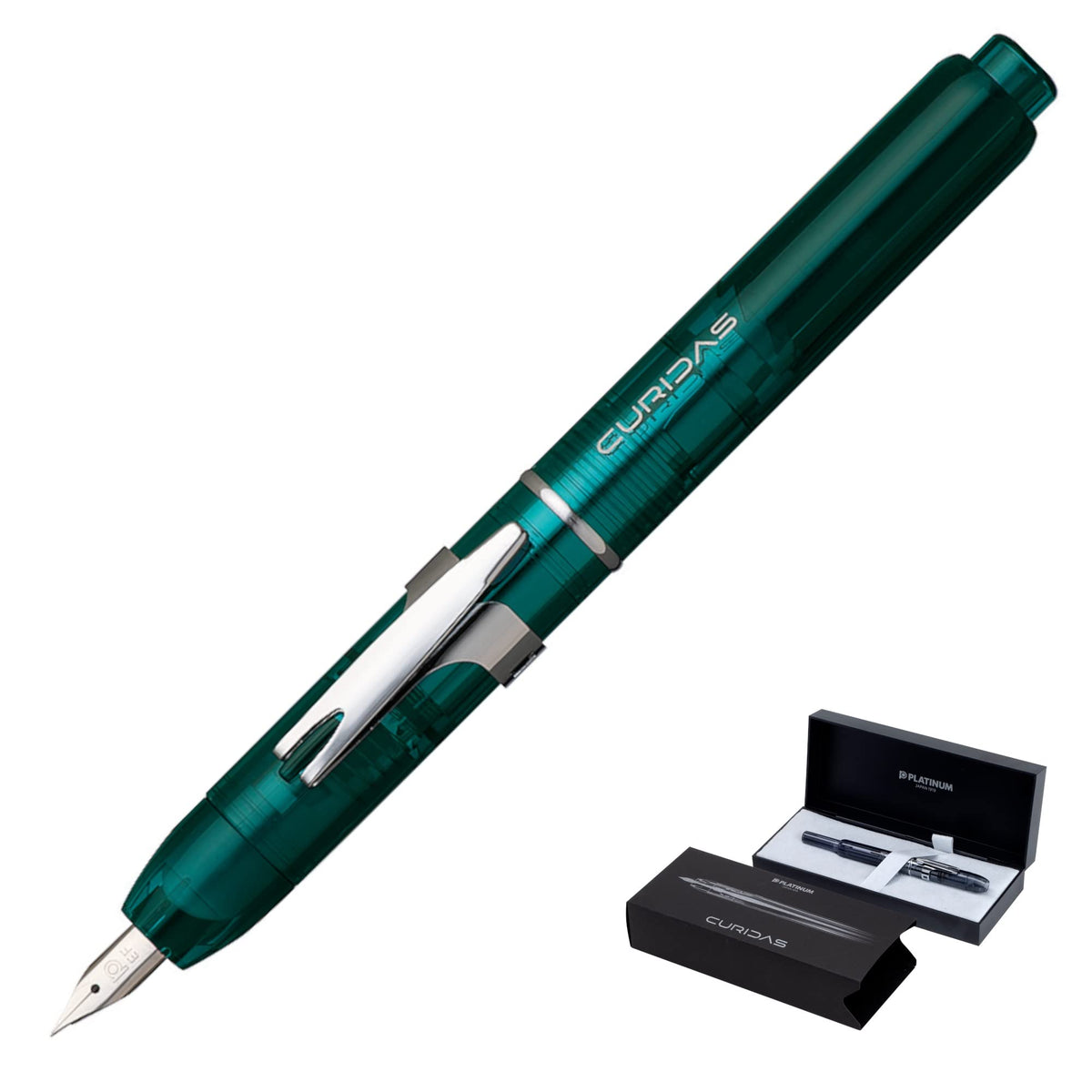 Platinum Fountain Pen, Curidus, Urban Green, Fine Point, PKN-7000#43-2