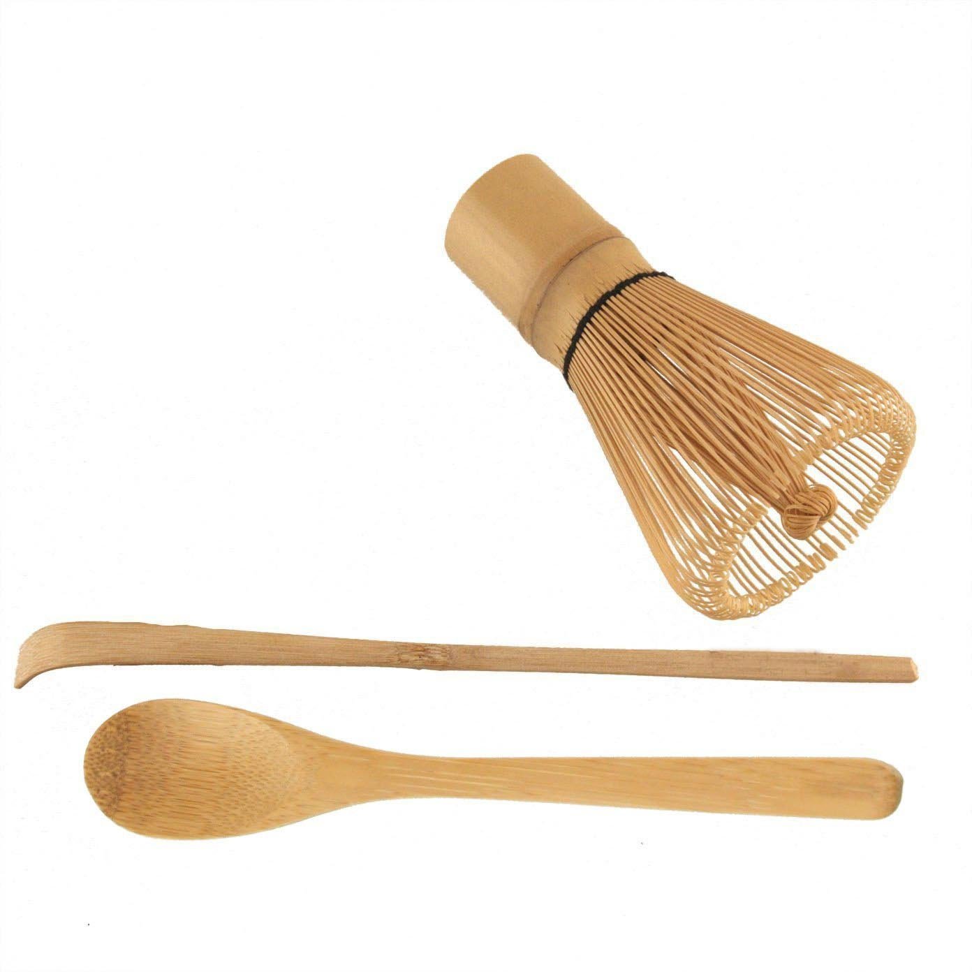 JapanBargain, 10 Set Japanese Matcha Whisk Set, Bamboo Chasen 100 Prong Whisk, Chashaku Scoop, and Tea Spoon Set for Green Tea Ceremony and Daily Matcha Preparation