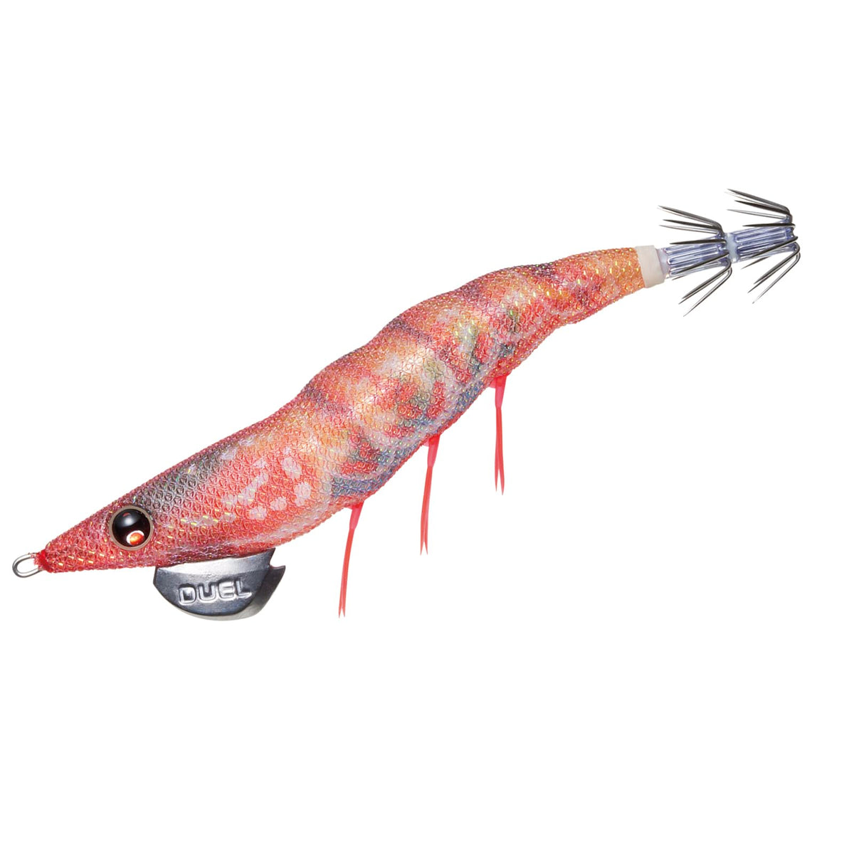 Duel A1722-LRBE Egi Squid Fishing Lure, EZ-Q Dartmaster 0.7 oz (19 g), [Eging Squid Fishing Gear, Egi Trap, bigfin Reef Squid] No. 3.5, Luminous Real Button Shrimp