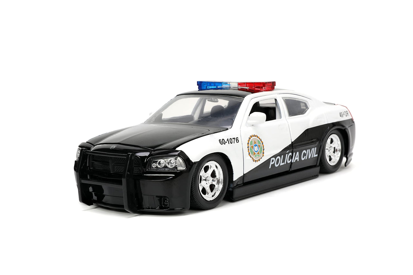 Jada Fast & Furious 1:24 2006 Dodge Charger Police Car Die-Cast Car, Toys for Kids and Adults