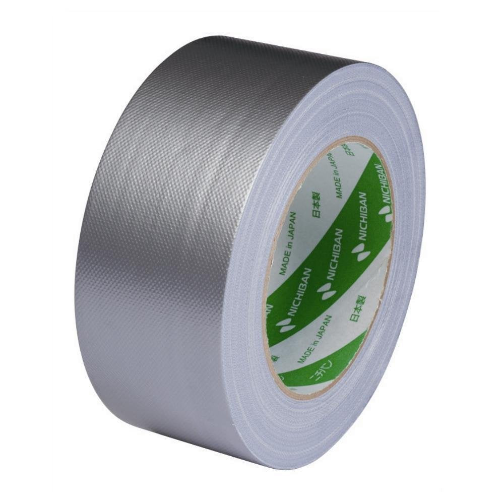 Nichiban 102N10-50 Cloth Tape, 2.0 inches (50 mm) x 86.5 ft (25 m) Roll, Silver