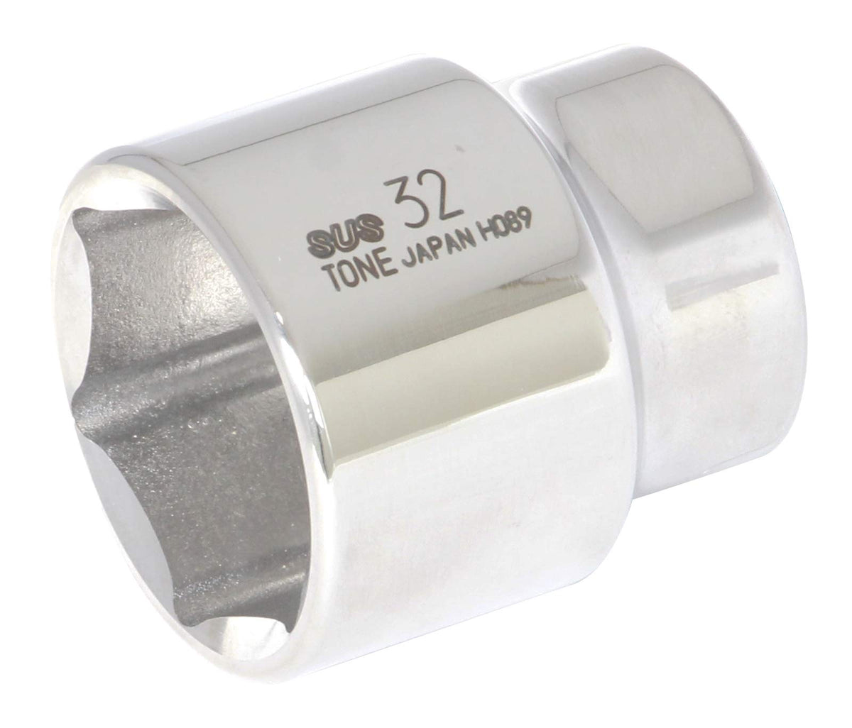Stainless Steel 1/2" Drive 6 Point Metric Socket (S4V-32)