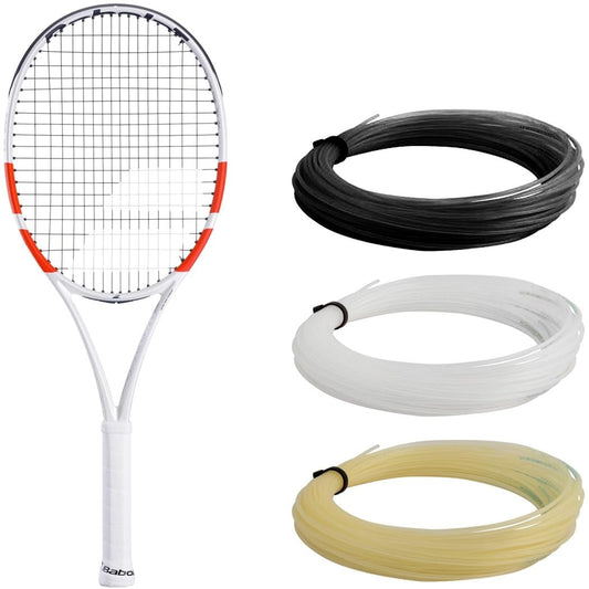 Babolat Pure Strike Team Tennis Racquet (4th Gen) - Strung with 16g White Syn Gut at Mid-Range Tension (4 1/8" Grip)