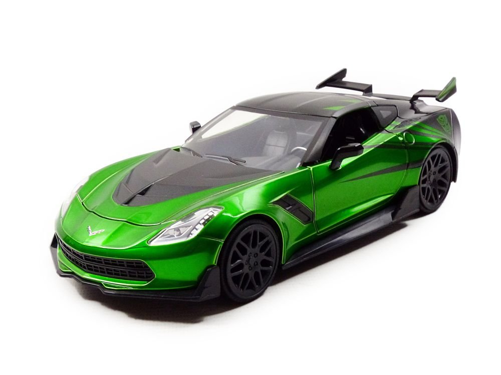 Jada Transformers The Last Knight 1:24 Crosshairs Chevy Corvette Stringray Die-Cast Car, Toys for Kids and Adults