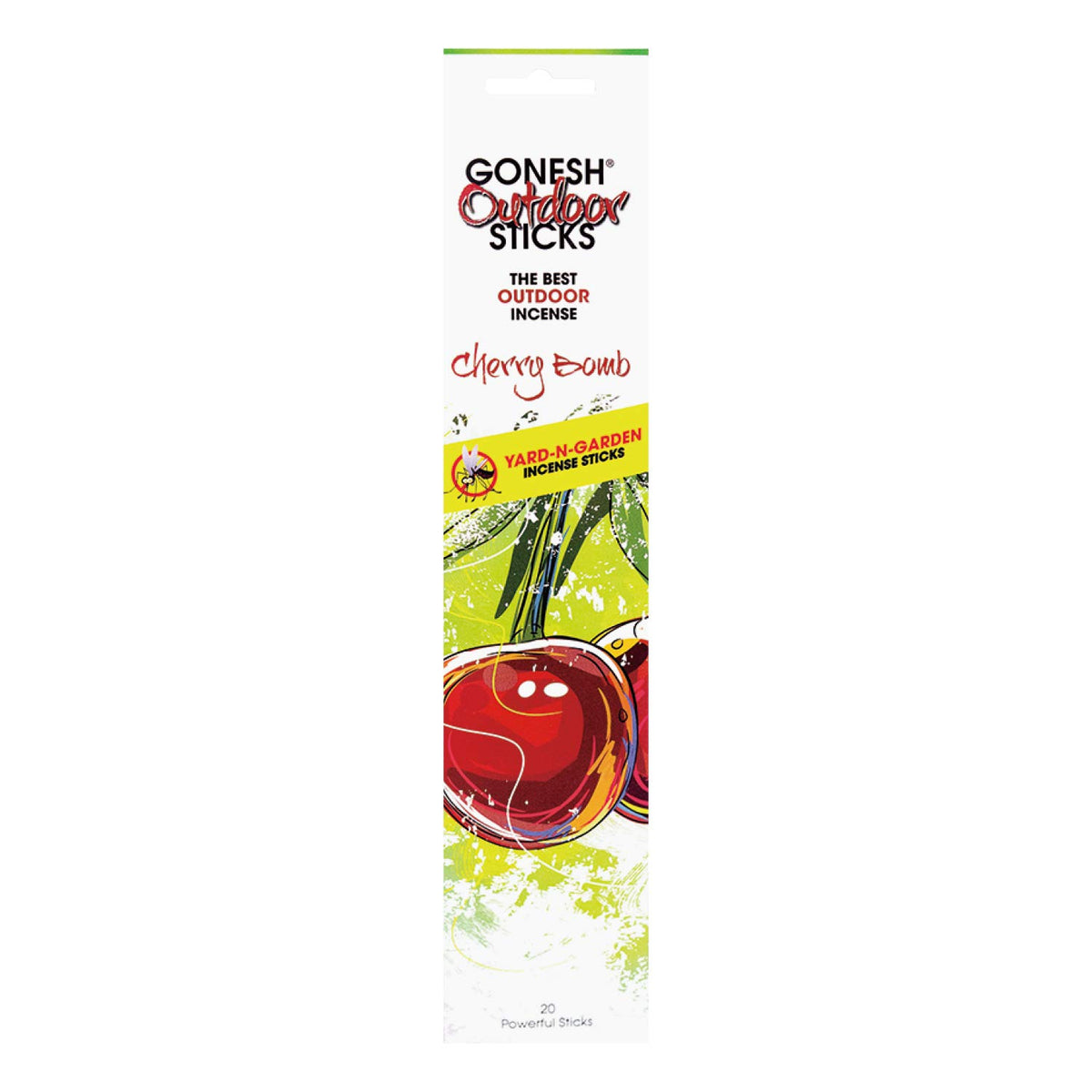 ga-nessyu (Gonesh) Outdoor Cherry Bomb 20 Incense Sticks, 50-Pack