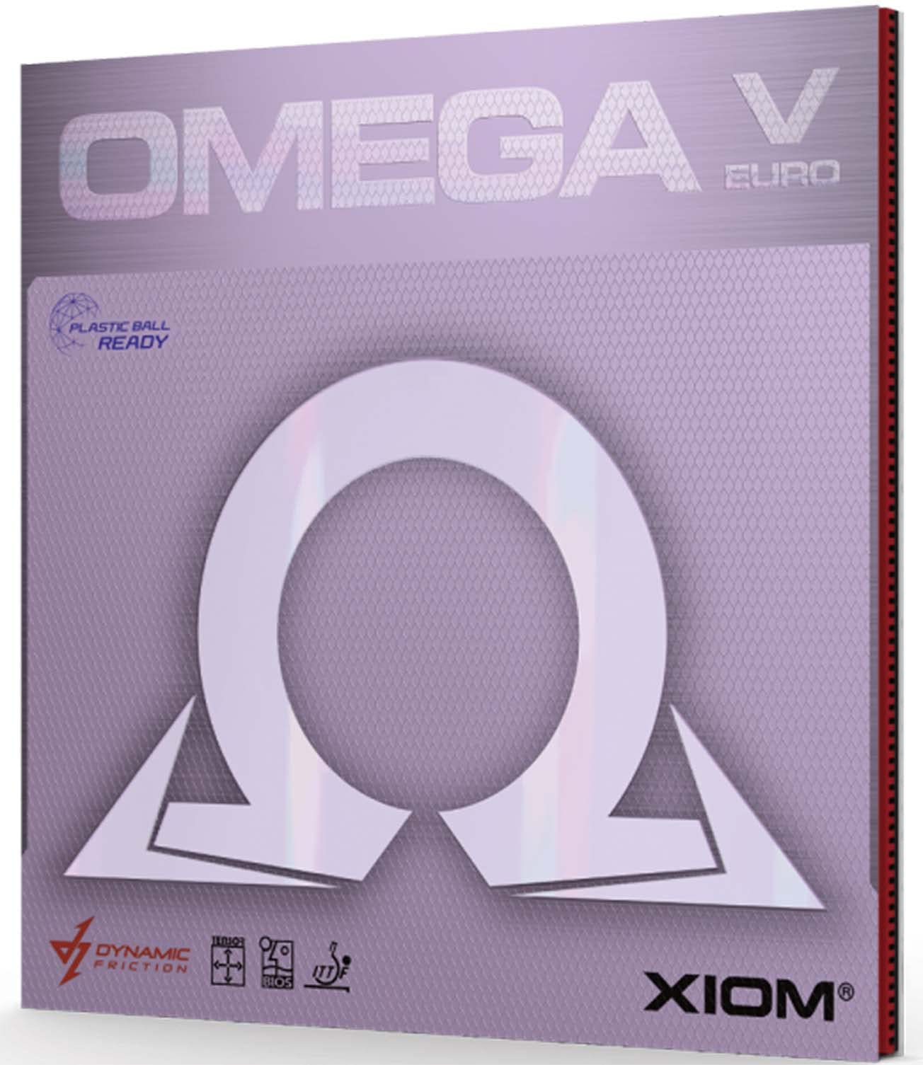 エクシオン(XIOM) Xion MAX 10251 Table Tennis Rubber, Soft Back, Omega 5, Yolo, Red