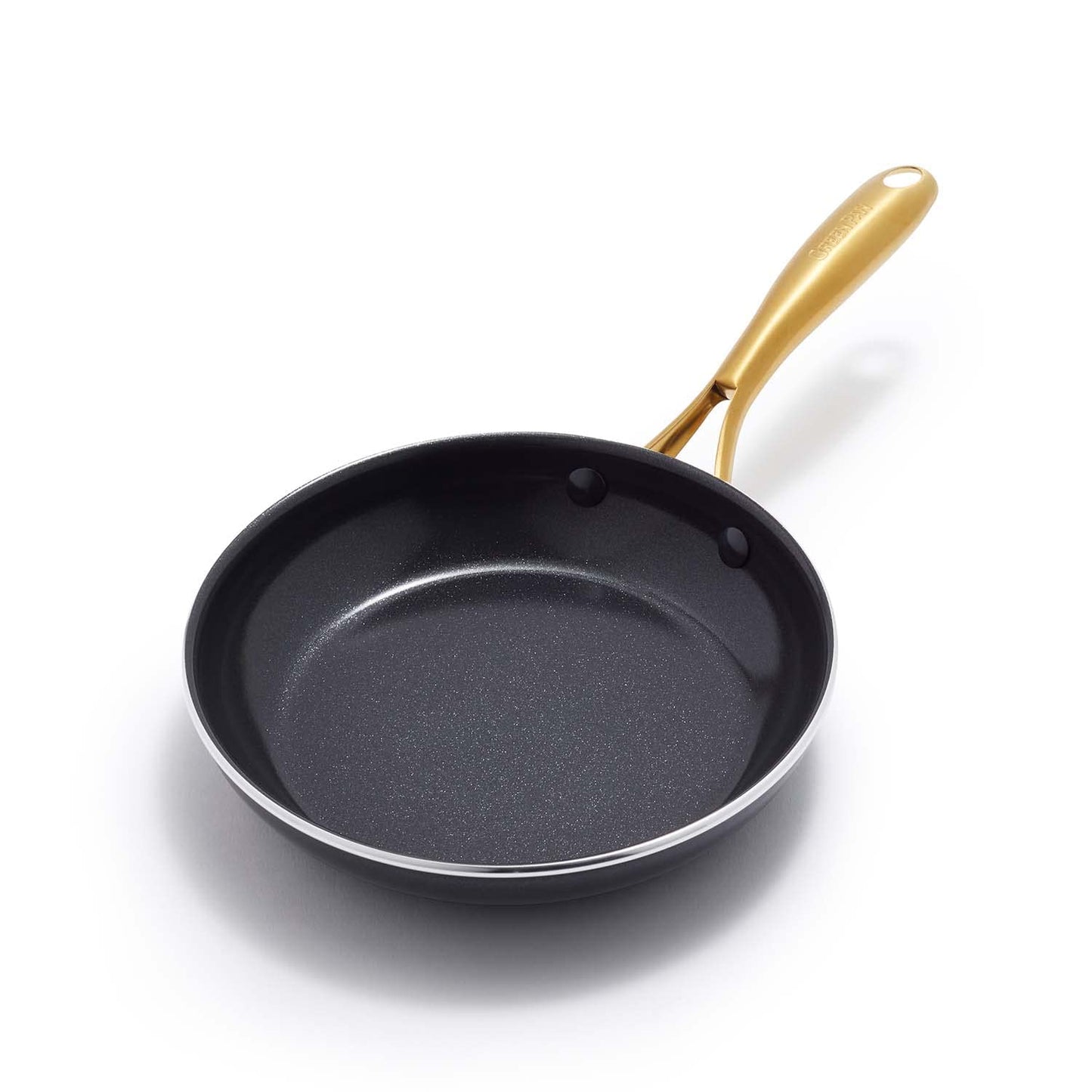 Greenpan Studio, Ceramic Coating with Mineral Ingredients Derived from Sand, Without Toxic Substances, 7.9 inches (20 cm), IH Gas Compatible, Non-Stick, High Thermal Conductivity with Diamond