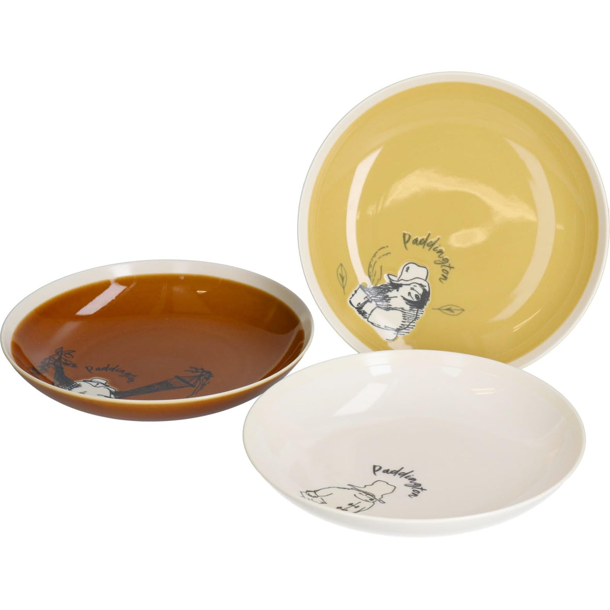 Yamaka Shoten Paddington PD80-139 Slow Living Slow Living Pasta Dish, Curry Plate, Plate, 3-Piece Dinnerware Set, Diameter 8.3 x Depth 1.6 inches (21 cm) x Depth 1.6 inches (4 cm), Microwave and