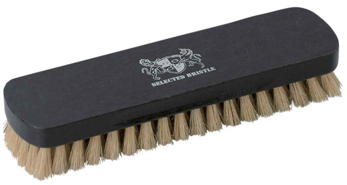 Kondo DONOK German Shoe Shine Brush, Black, Stiff, Natural Pig Hair Rectangle (Great for Cream, Wax Stretching)