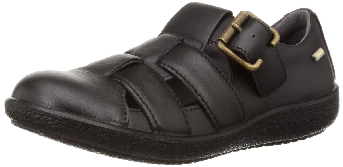 Achilles Sorbo ASC 5540 Women's Slip-on Genuine Leather Cup Insole, Easy to Walk In, 3E, Black, 7 US