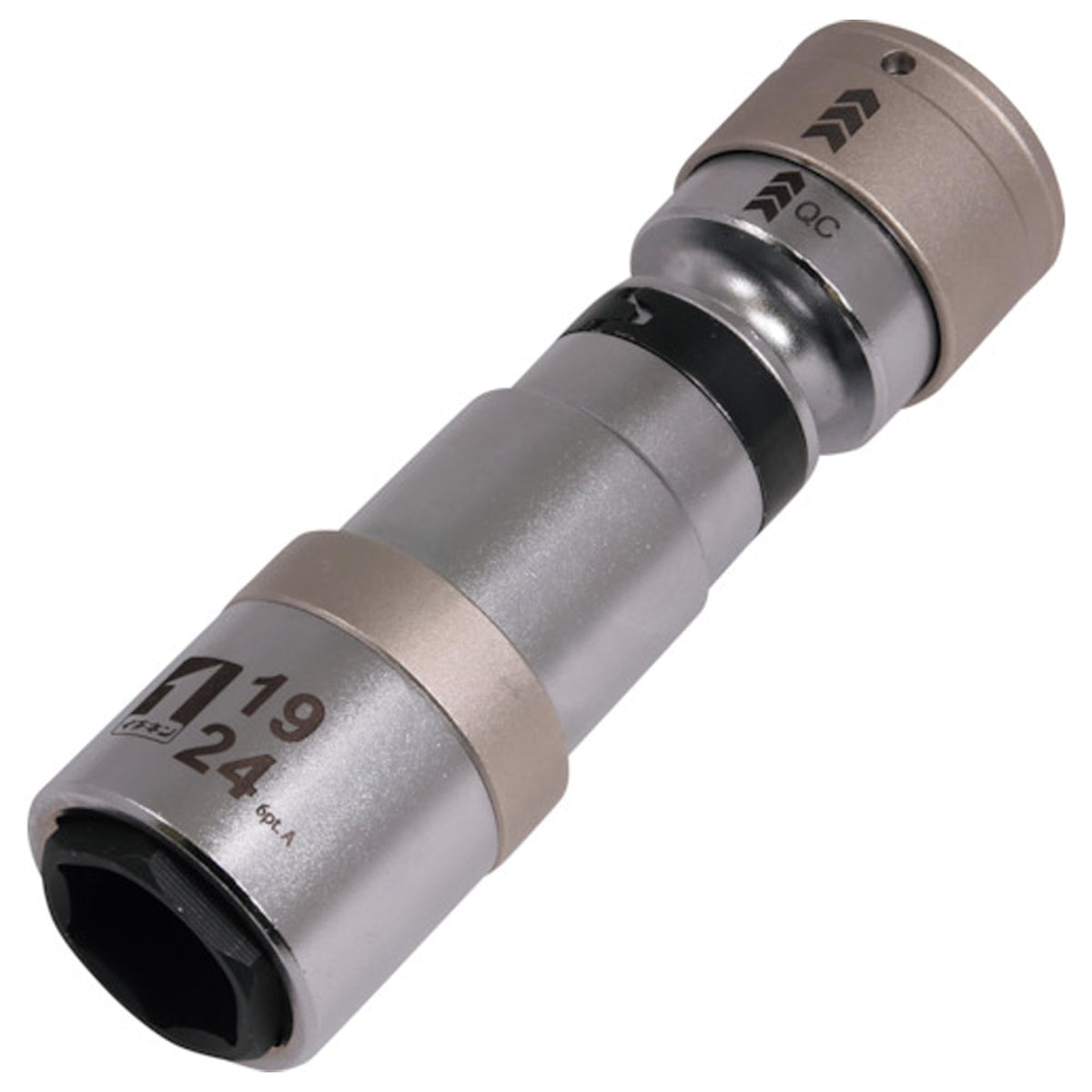Ichinen Access MUST TOOL Socket IM-4W1924IUN-6K QC Oscillating Socket, Double, 19/24, Hexagonal 19855, Insertion Angle: 0.5 inches (12.7 mm) (4 minutes) In-Slide