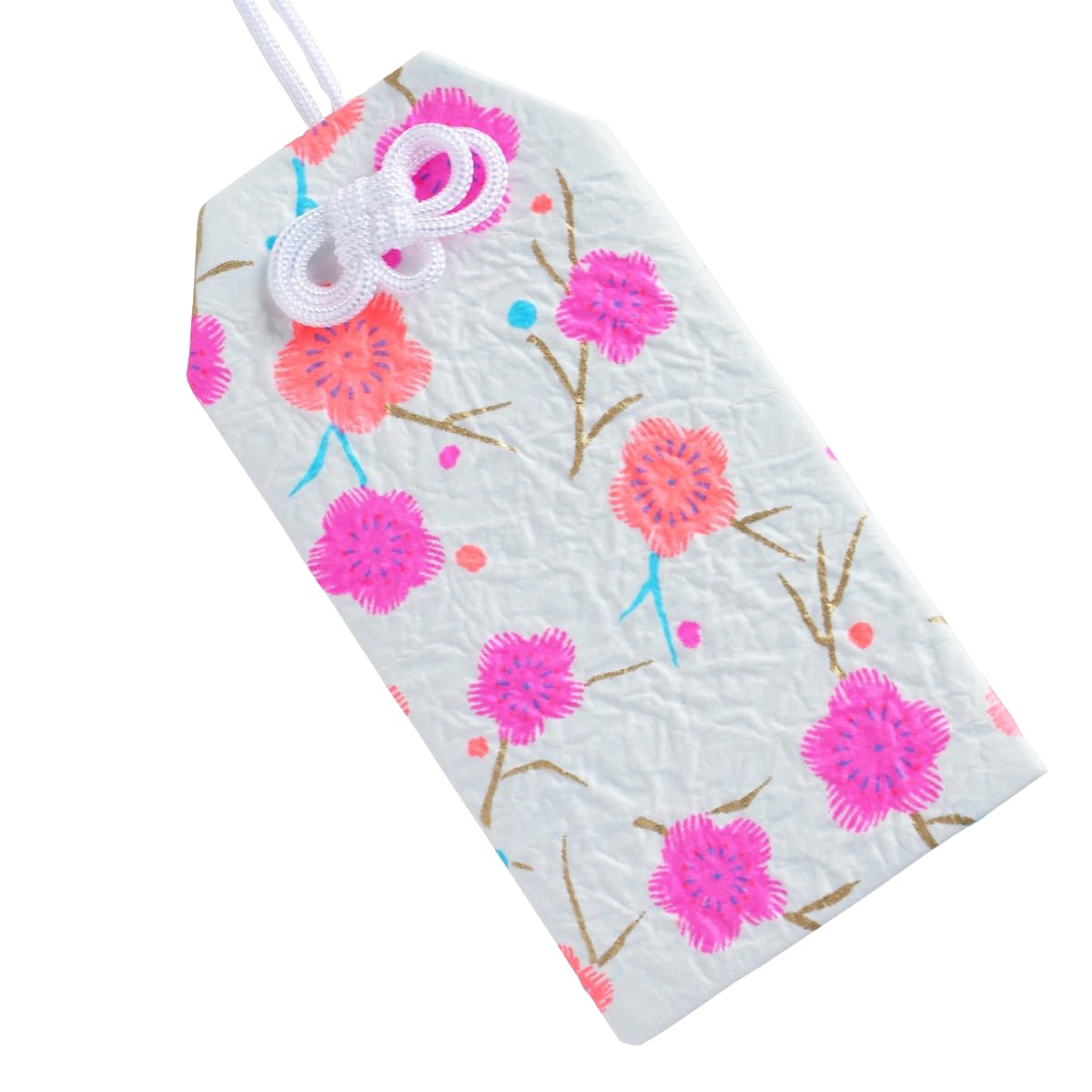 尚雅堂 Shogado 59053 Yuzen Washi Pouch, Omikuji Bag, Plum
