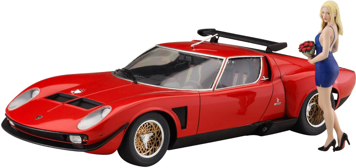 Hasegawa 652479-1/24 Lamborghini Jota SVR with Figure - 1:24 Scale