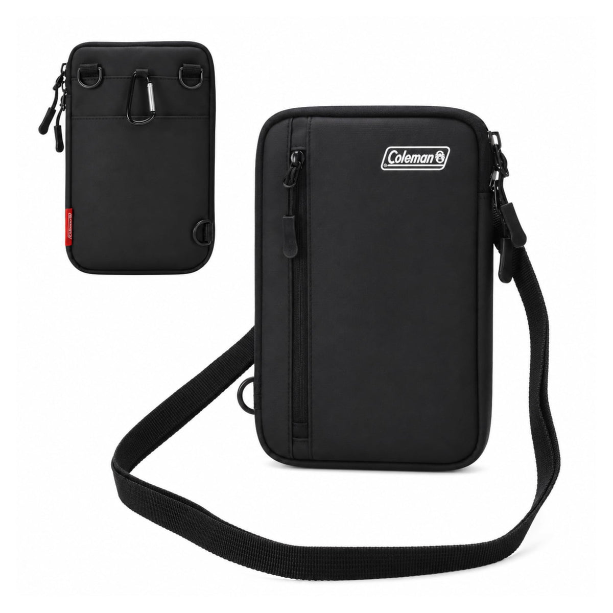 Etsumi & Coleman VCO-8772 Collaboration Model Smart Pouch, Black, Smart Shoulder Pouch, Shoulder Strap Included