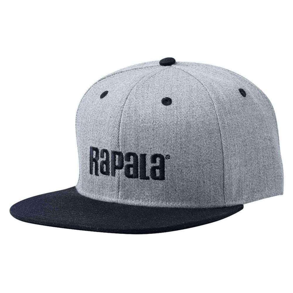 Rapala APRBCFBGB Flat Brim Cap, #Gray/Black, Free Size