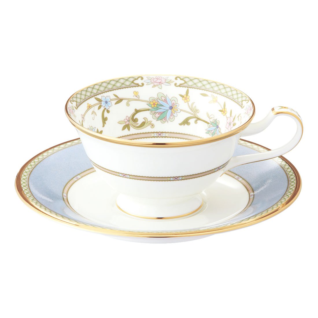 Noritake Y59587/9983-6 Cup & Saucer (For Both Coffee/Tea) 220cc Yoshino Gray Bone China