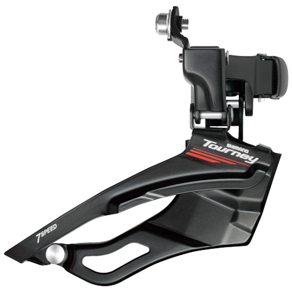 Shimano Tourney FDA073 Top Clamp Bottom Pull Front Derailleur – Black 7-8 Speed.