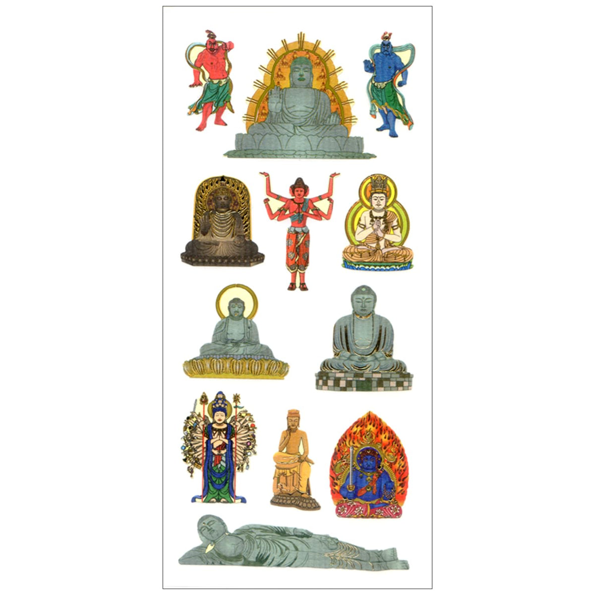 Okuyama Shokai Japanese Style Sticker JQ370 Big Buddha Statue