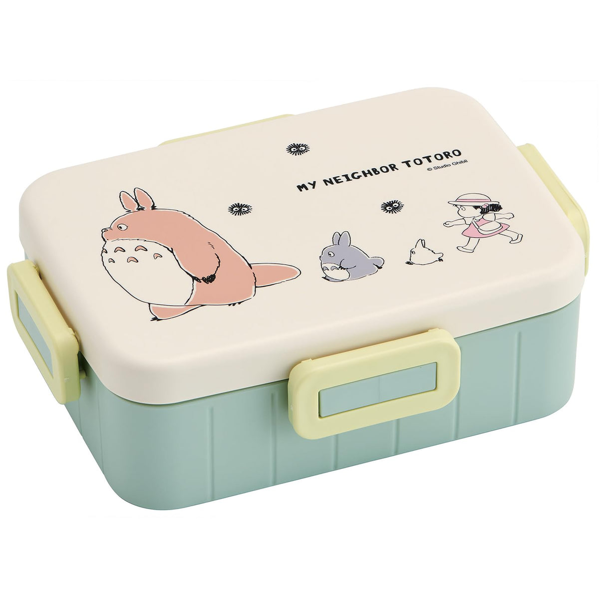 Skater My Neighbor Totoro Bento Lunch Box (21.98oz) Cute Lunch Carrier with Secure 4-Point Locking Lid - Authentic Japanese Design - Durable, Microwave and Dishwasher Safe - Marching Totoro