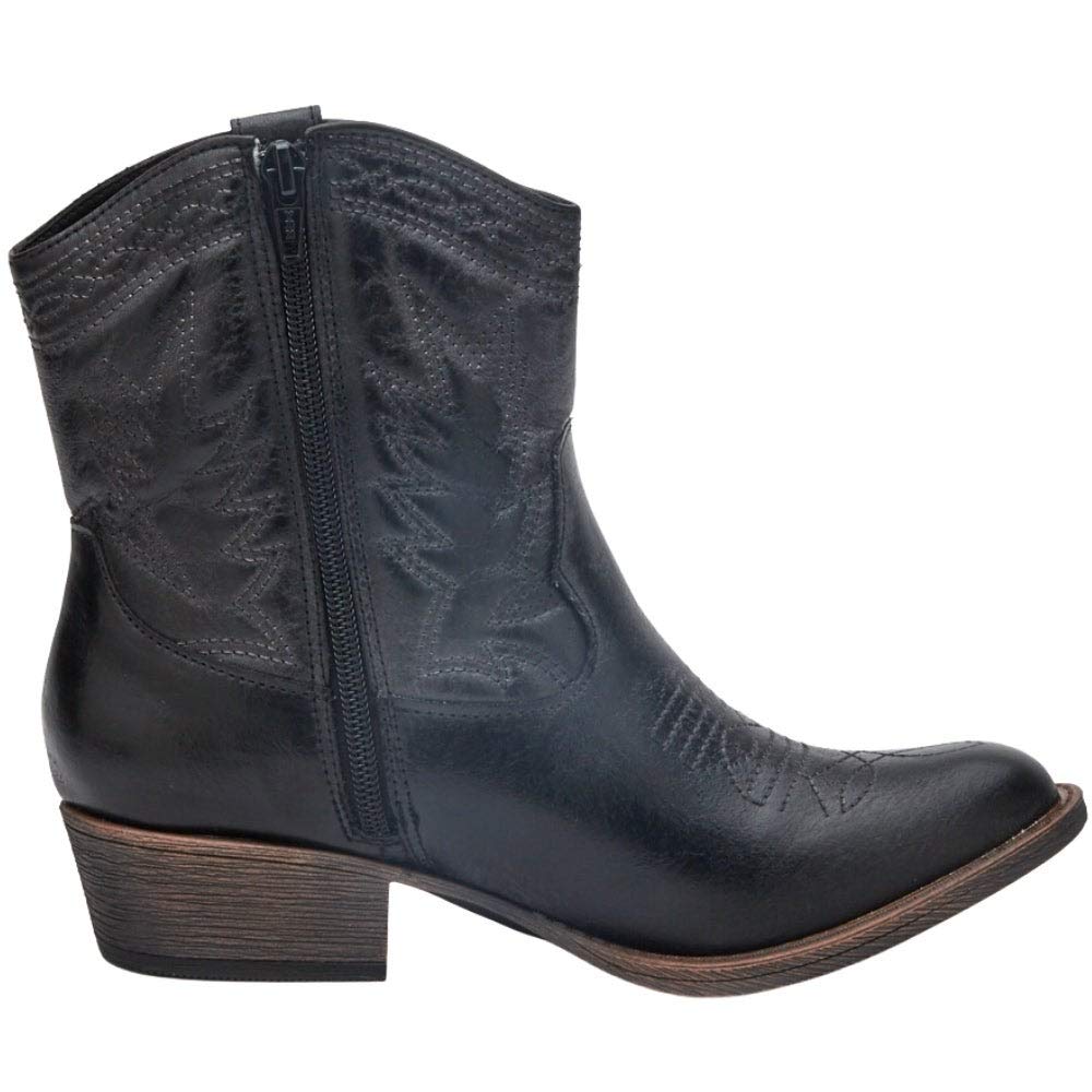 Coconuts Women's Pistol Western Boot, Black, 6
