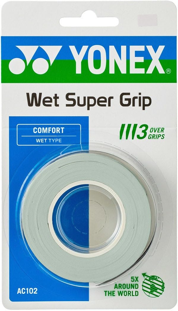 YONEX Wet Super Grip AC102, Pack of 3 [Overgrip]